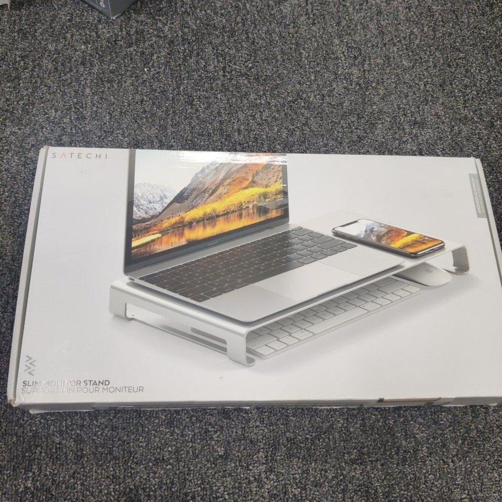 Satechi Aluminum Universal Unibody Monitor Stand - Silver - New/ Sealed